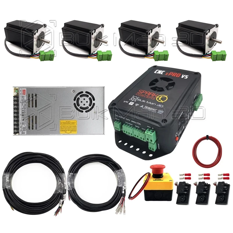 

CNC xPRO V5 Controller Bundle with 4pcs Nema23 High Torque 2.45N.m Stepper Motors for ULTIMATE Bee/QueenBee/WorkBee CNC Machine