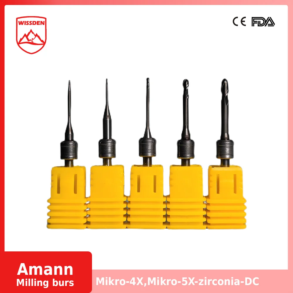 Amann Girrbach Dental Milling burs Mikro 4X  Mikro 5X Milling Machine 2Pcs