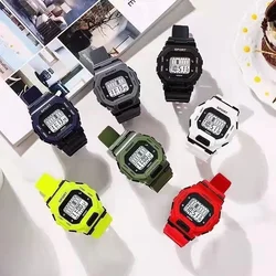 Men's Sports Watch Waterproof LED Digital Watches Student Outdoor Adventure Trend Multifunctional Electronic Watch Gift