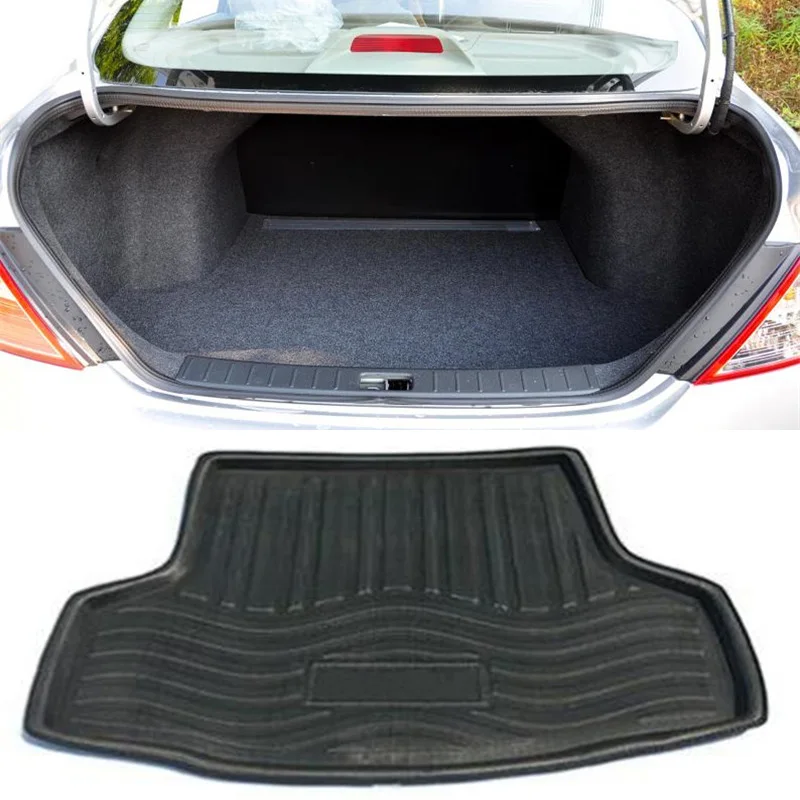 1PC 3D EVA Material For 2010-2016 Nissan Sunny VERSA II N17 Car Rear Trunk Mat Floor Carpet Mud Waterproof Boot Protection Cover