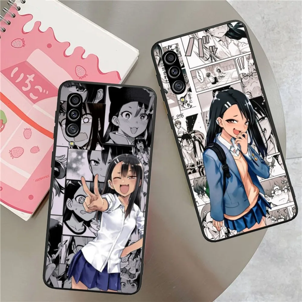 Anime Hayase Nagatoro Cell Phone Case for Samsung Galaxy S24 S23 S22 S21 S10 S9 S8 Plus Ultra Black Soft Phone Cover Funda