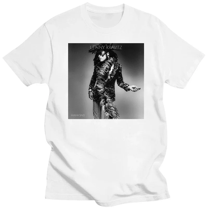 Lenny Kravitz Mama Said Hits Mens Crew Neck Screen Printed T Shirts