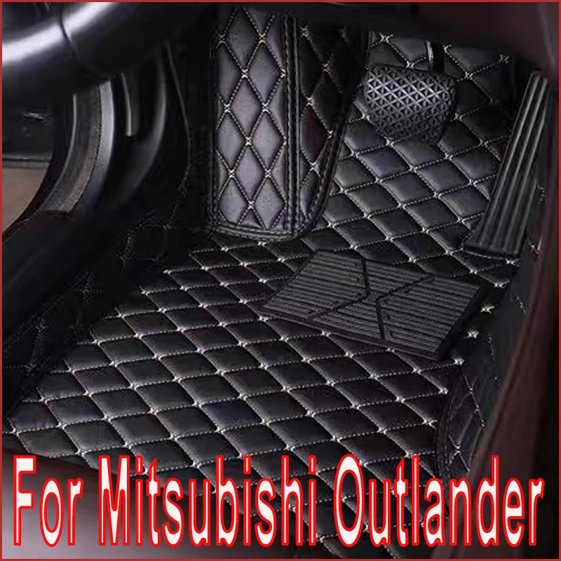 Car Floor Mats For Mitsubishi Outlander 2022 2021 2020 2019 (5 Seater) Carpets Custom Cover Interior Auto Accessories Waterproof