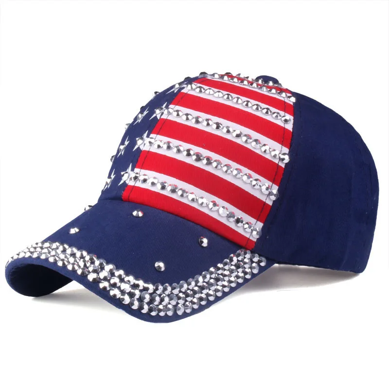 Sommer und Herbst Neuer koreanischer Stil Trendiger neuer europäischer und amerikanischer Stil Diamant-Set Baseball Sommer Outdoor Sonnenhut Ente Tongu – Detail 2