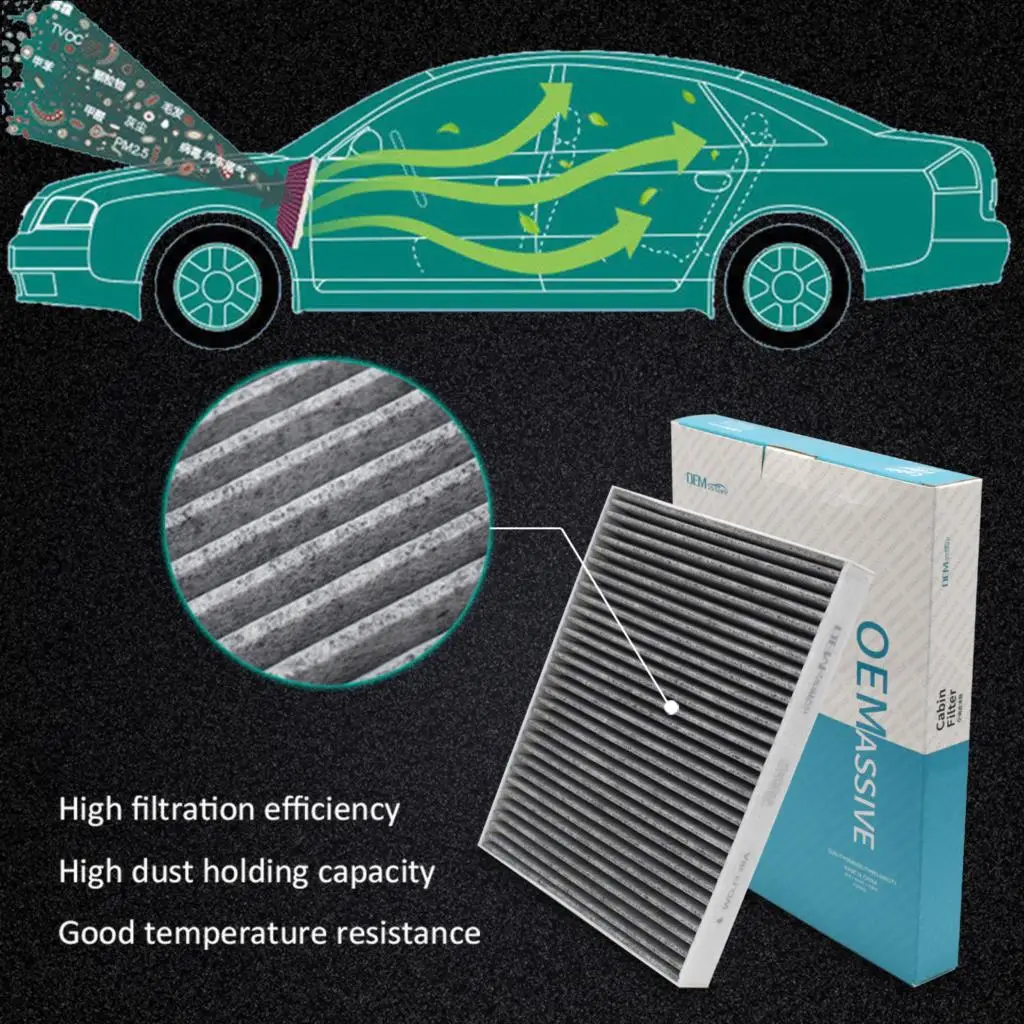 For Audi Q7 4L Porsche Cayenne 9PA Volkswagen VW Touareg 7L Amarok S1B Pollen Cabin Air Filter 95557221910 7H0819631A JZW819653E