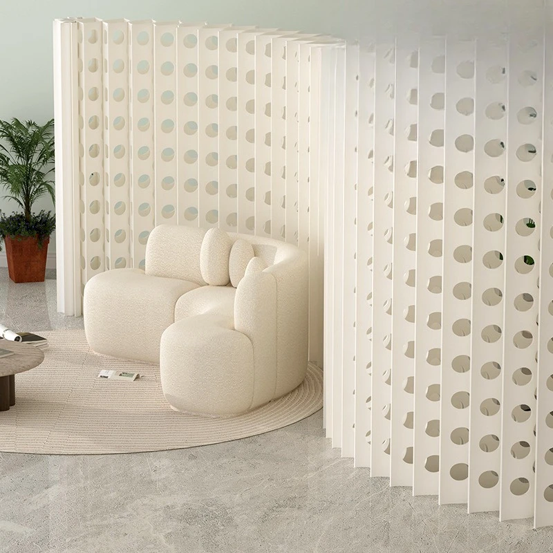 Organ paper partition wall office exhibition live stream background partition baffle partition folding