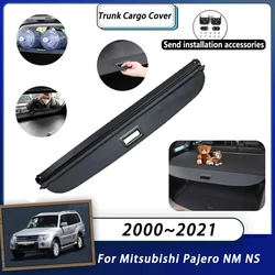 Cargo Cover For Mitsubishi Pajero Montero Shogun V73 V93 V97 NM NP NS NT 2000~2021 Trunk Luggage Curtain Retractable Shielding