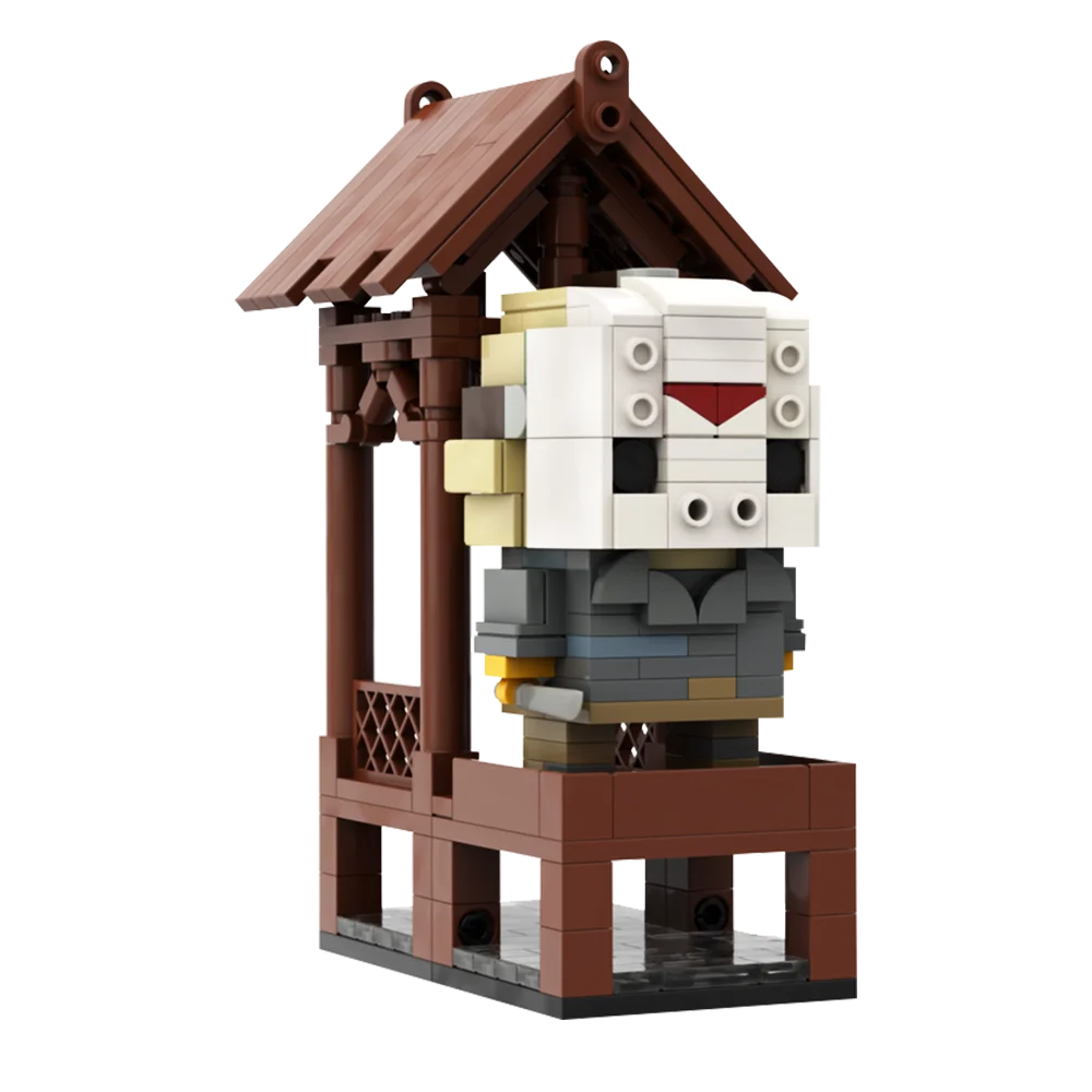 Moc tijolos diy brinquedos educativos para crianças presente blocos de construção jason voorhees brickheadz anime figuras bonito boneca juguetes