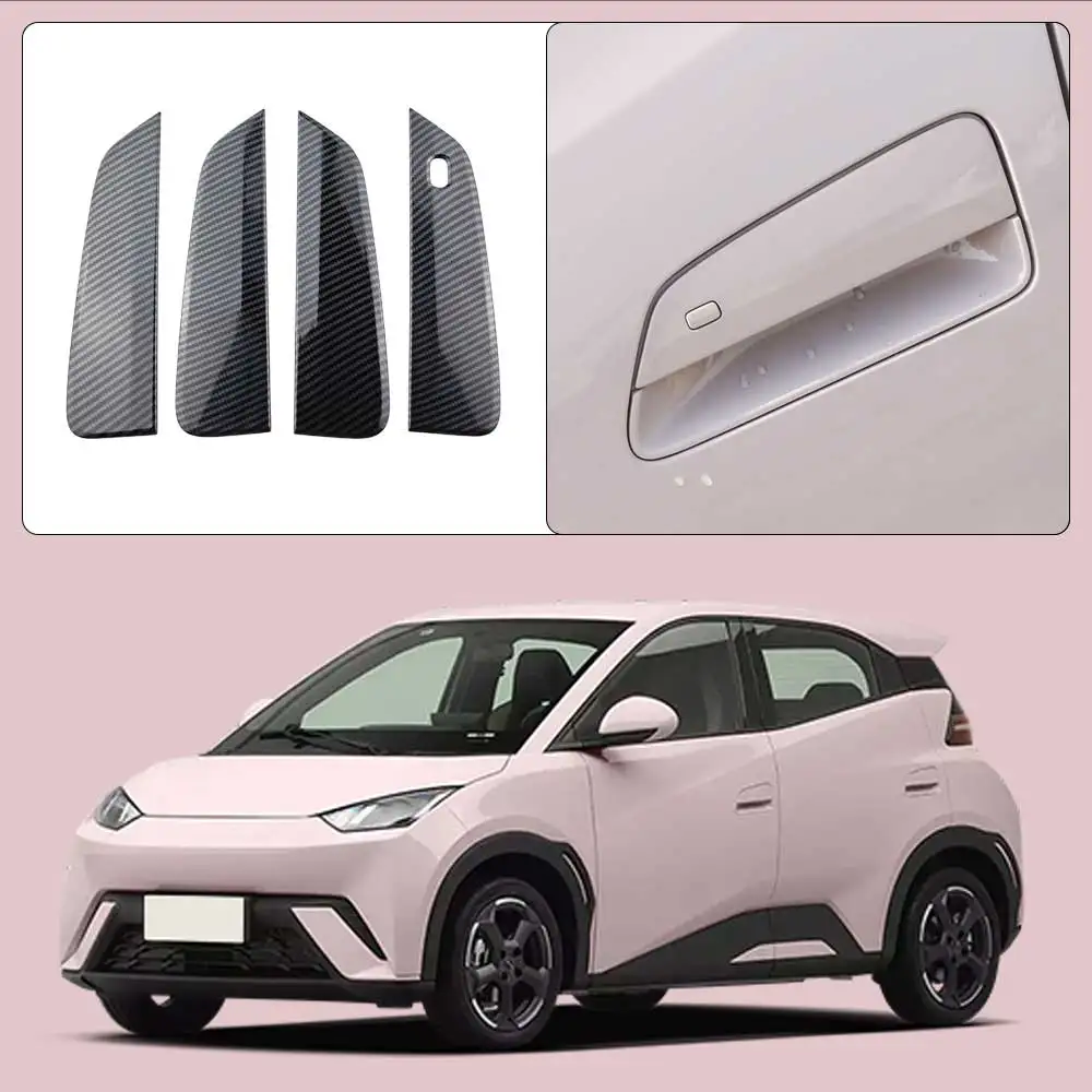 

Car Door Handle Cover Bowl Trim Frame Sticker for BYD Dolphin Mini Seagull Dolphin Surf 2024 2025 LHD ABS Protector Accessories