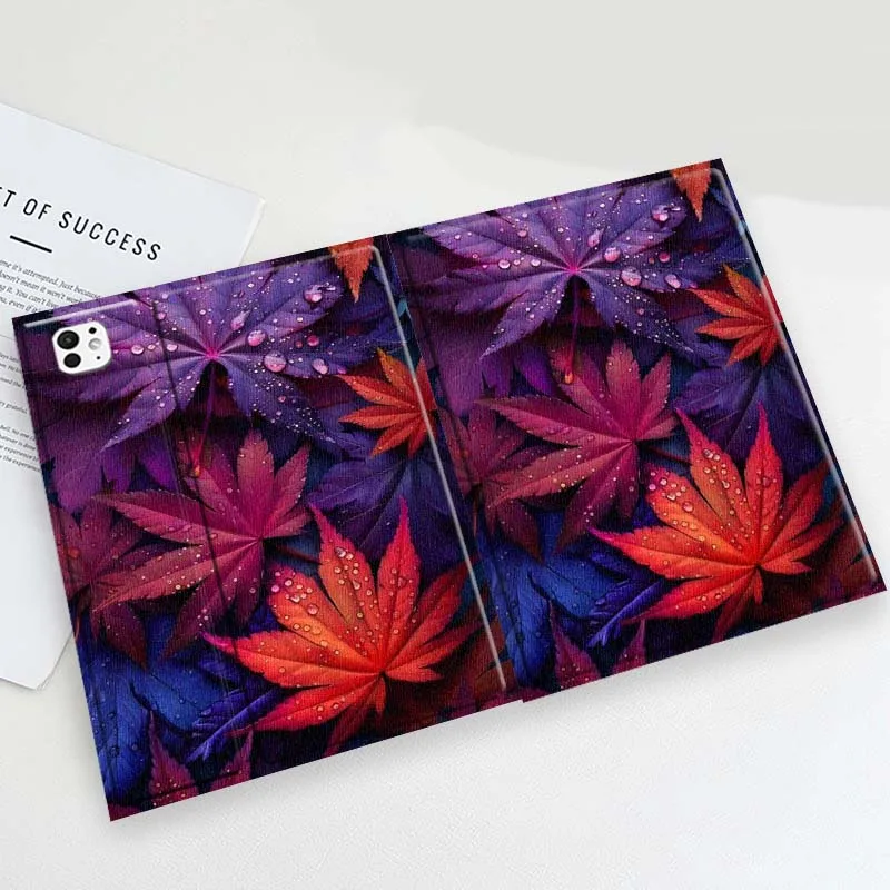 

Autumn Maple Leaves Cover For iPad Pro Mini Air 1 2 3 4 5 6 7 10 11 th 8 9 gen 11 M4 M5 Foldable Tablet Case