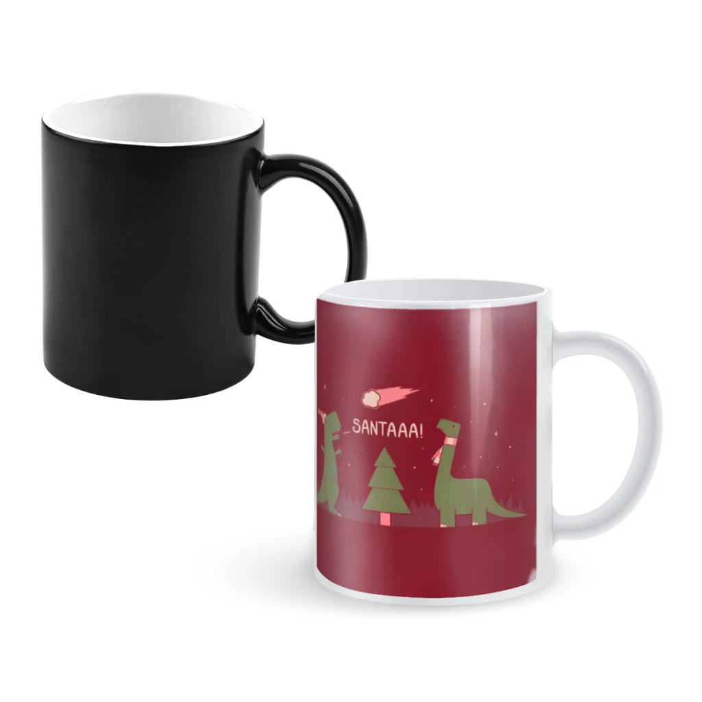 

Merry ExtinctionCoffee Mugs And Mug Creative Color Change Tea Cup Ceramic Milk Cups Novelty Gifts