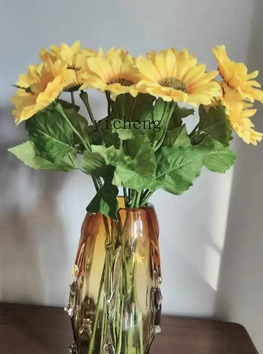 

Creative Crystal Glass Vase Living Room Entrance Water Cultivation Fresh Flower Home Decor Flower Arrangement Ornament