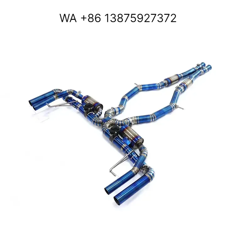 Wmwmnu for ING Titanium Alloy Exhaust Muffler Valve Catback for S63 Coupe C217 4.0T High Quality Auto Turning