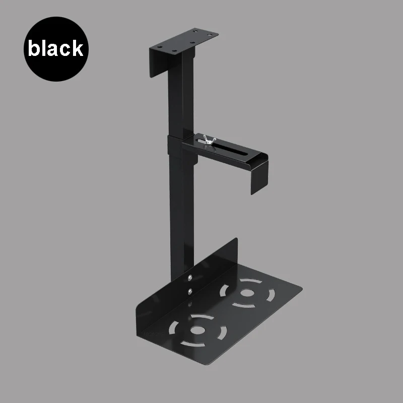 Imagem -04 - Computador Mainframe Hanger Universal pc Case Holder sob Mesa Parede Lateral Cpu Stand Lift Anfitrião Caixa Bracket Rack Ajustável