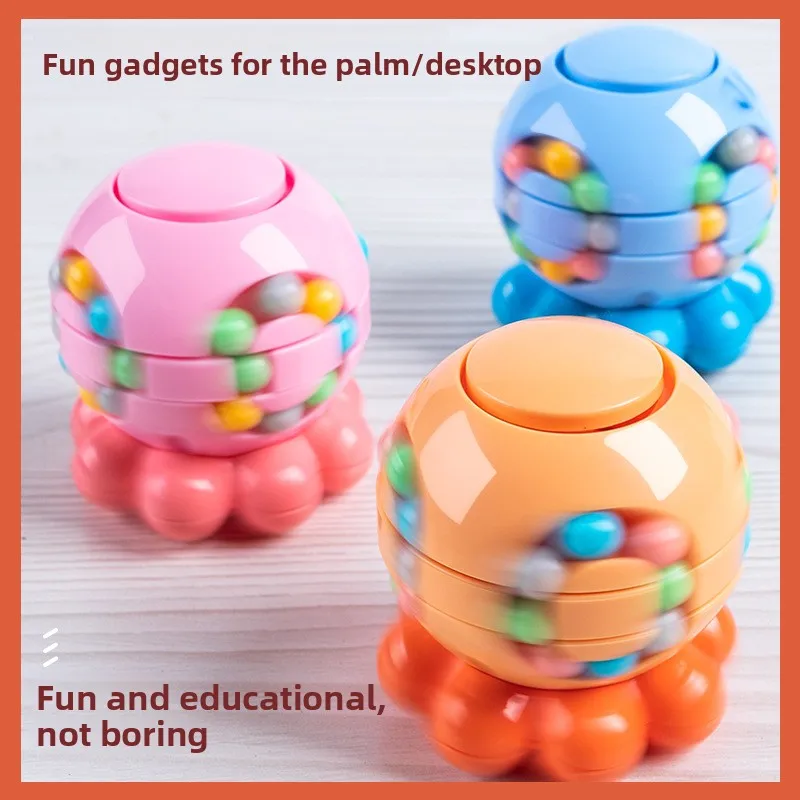 Juguete para aliviar el estrés de pulpo, cubo 3D transformable de frijol mágico, juguete para niños, juego educativo que mejora las habilidades del pensamiento lógico