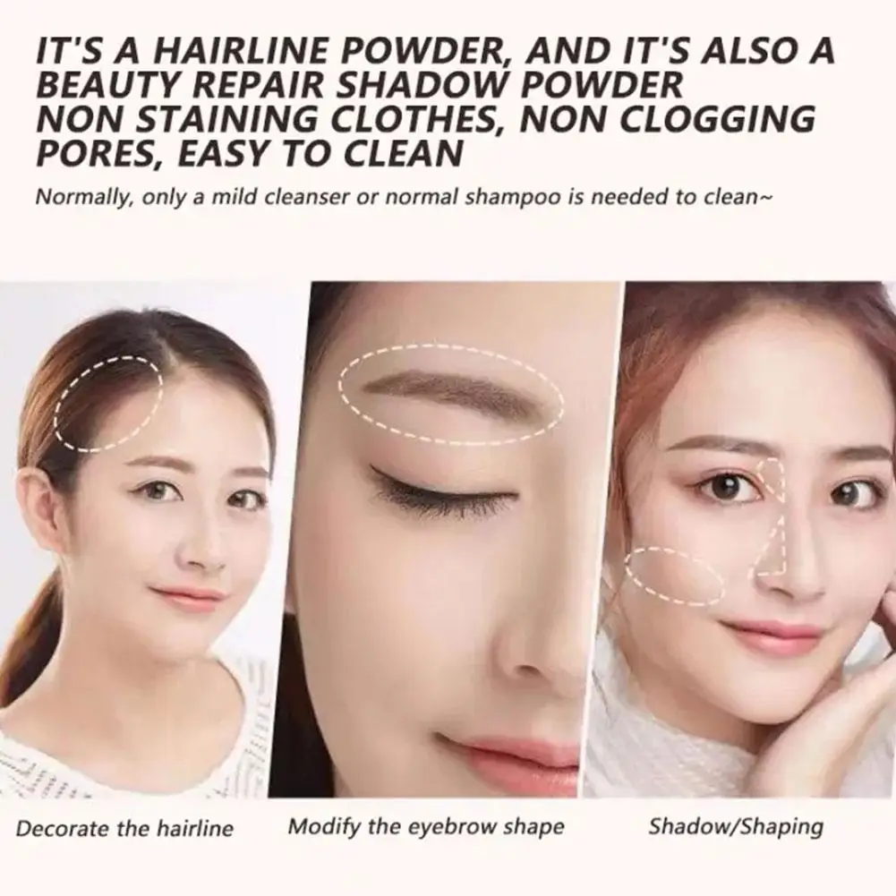 Hair Line Shadow Eyebrow Powder Toner Shadow Control In Makeup Repair Concealer Hair Root Up Fill Cover Instantly Shadow Un X2q2