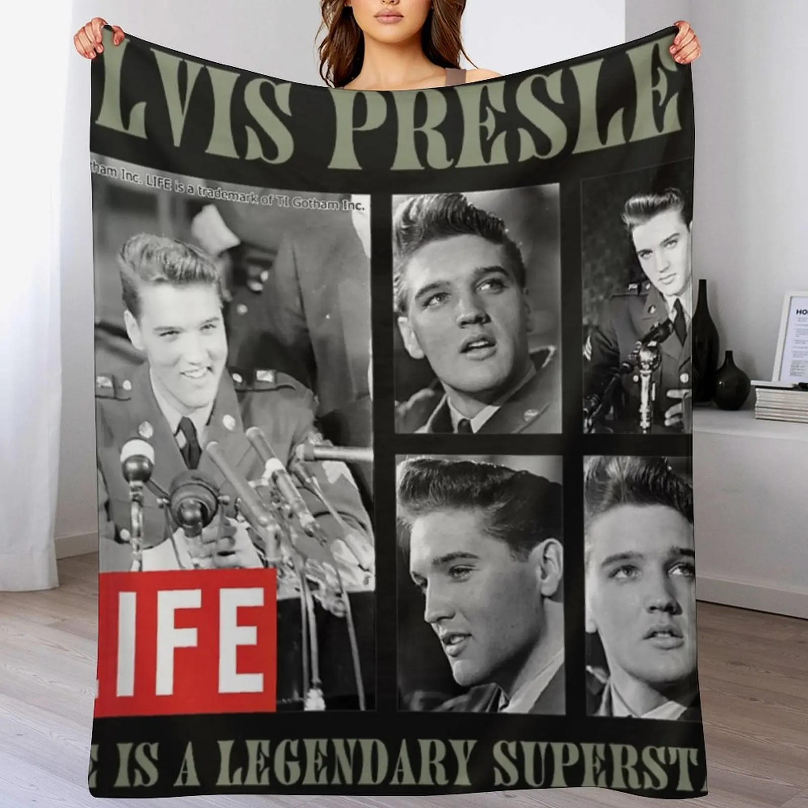 

Vintage Picture Collection Throw Blanket Decorative Beds cosplay anime Blankets