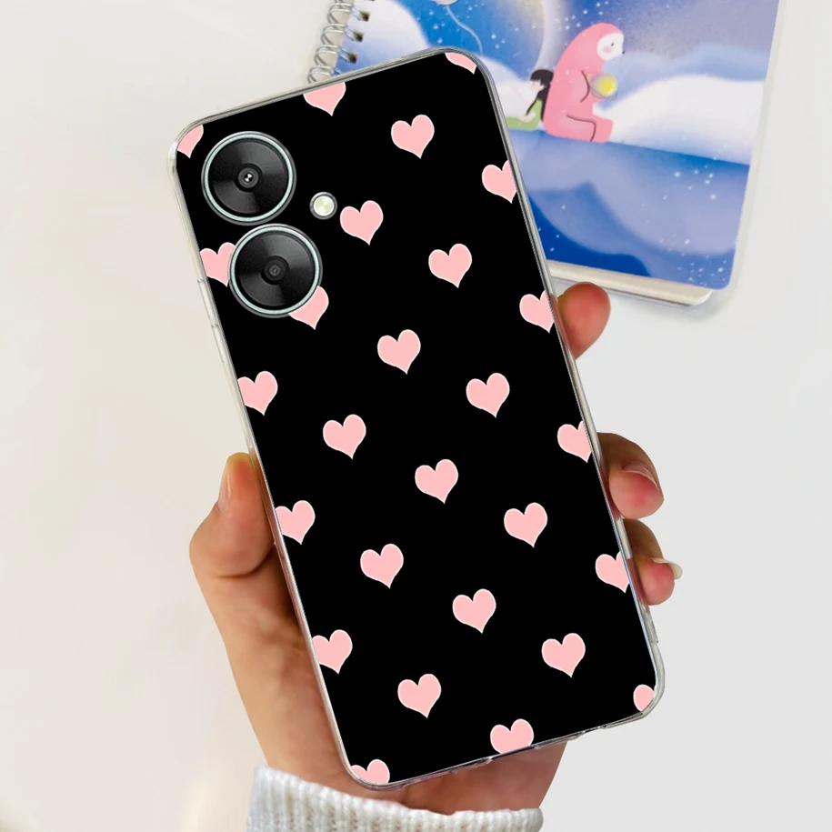 For Xiaomi Redmi 13C 5G Case 2023 Stylish Flower Silicone Soft TPU Phone Cover For Xiaomi Redmi 13R 5G Bumper Global 13 R Fundas