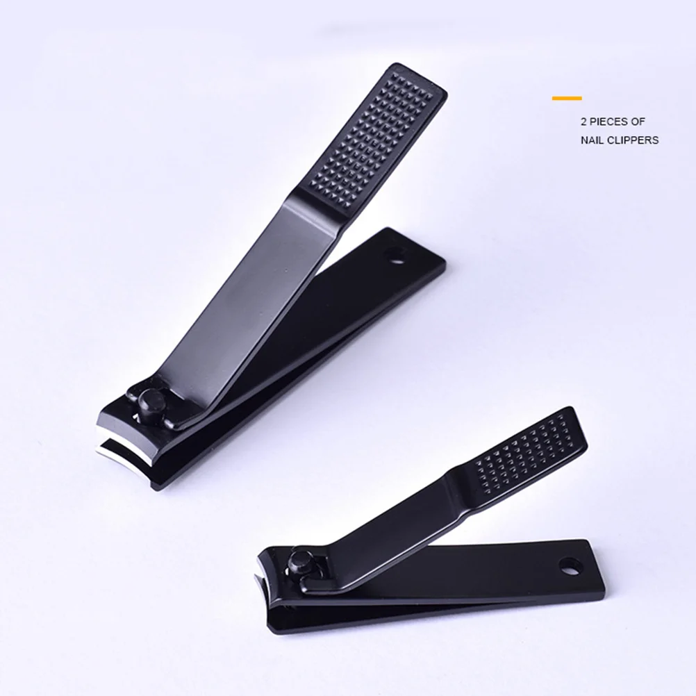 

2Pcs Nail Clippers Set Premium Stainless Steel Manicure Tools for Fingernail Toenail Trimming Dead Skin Removal Ergonomic Design