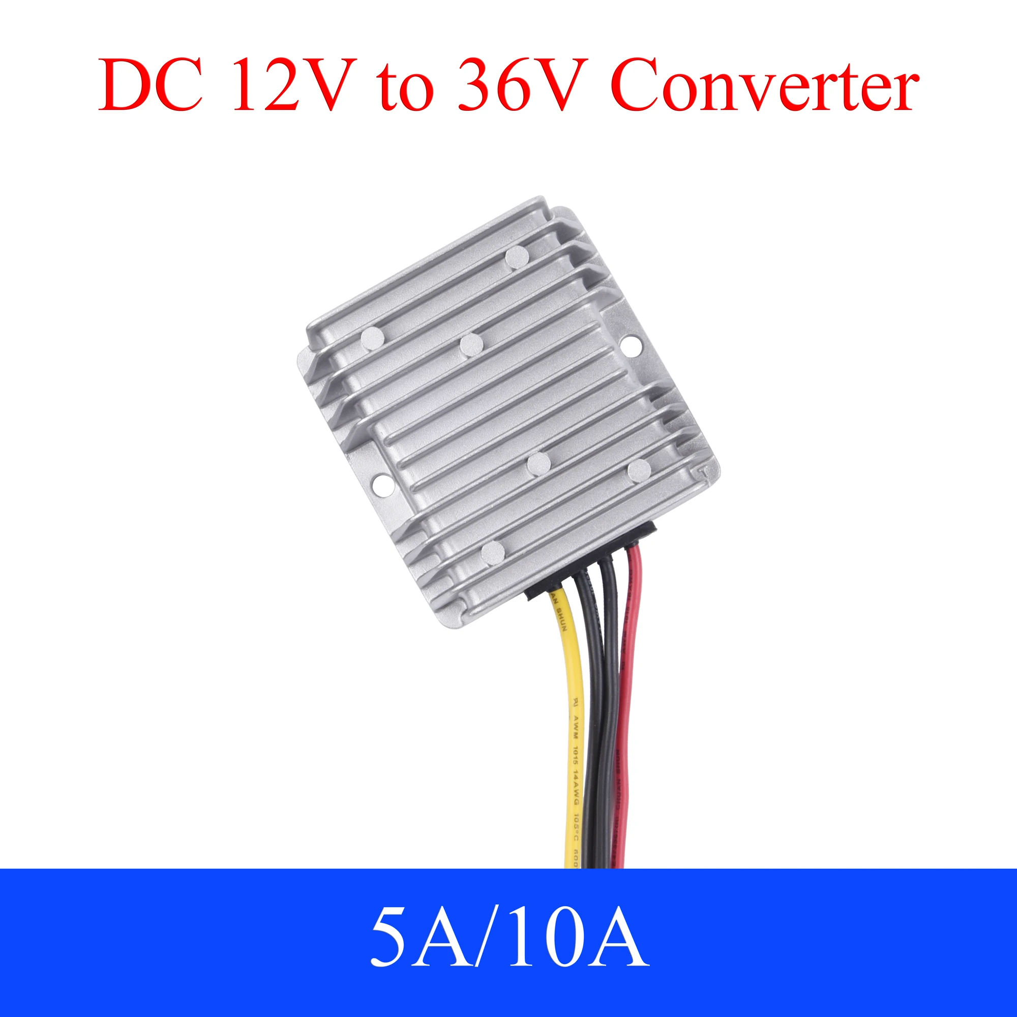 DC 12V to 36V Power Converter 5A 10A Auto Boost Regulator Step-Up Voltage Supply Module For Car