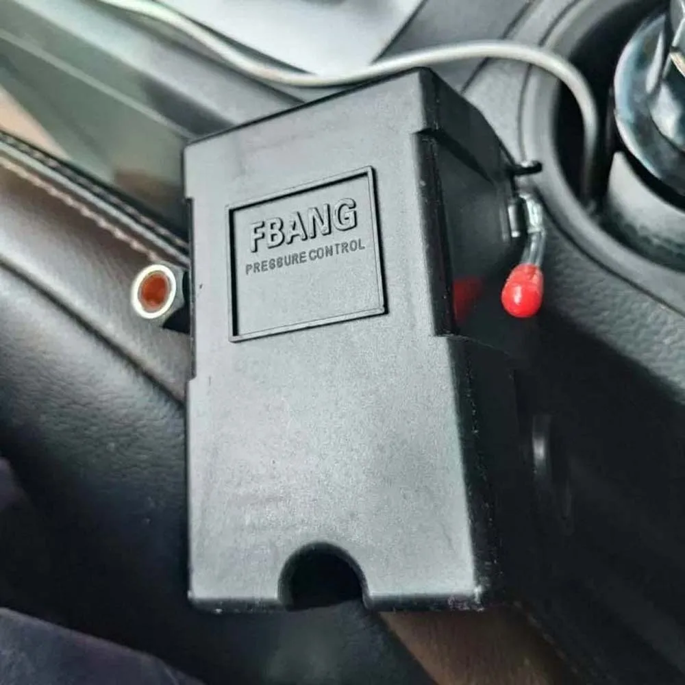 90-120 PSI مقبض مفتاح الضغط استبدال أجزاء 220 فولت صمام التحكم الأفقي 1 منافذ 5-8 بار تحكم في ضغط الهواء