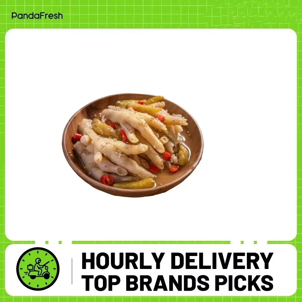 Pies de pollo deshuesados de pimiento encurtido TUOTUO 220 g/paquete