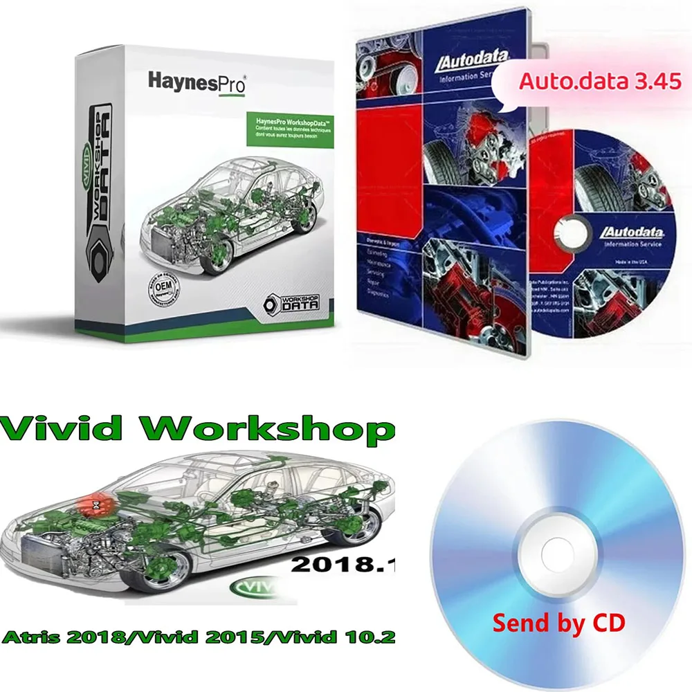 

2024 latest HAYNES PRO 2015 Version Vivid 2015 + Autodata 3.45 Car Software + Vivid 2018.01V Workshop Data Atris-Stakis Technik