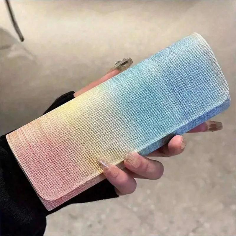 1PC Rainbow Color Clamshell Sunglasses Box Portable Protective Eyeglasses Case Holder Unisex 4 Colors Eyeglass Cover