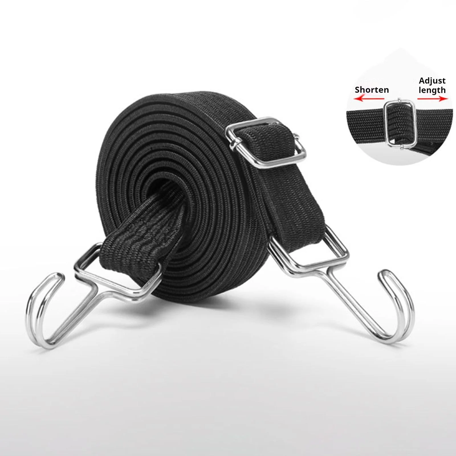 Motorcycle High-elastic Straps Bungee Cargo Packing Rope Strap For Motorcycle Electric Bike Bicycles Outdoor Riding Packing Cord