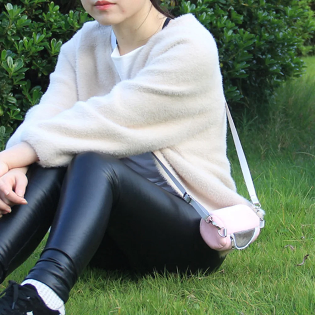 

Portable Pink Pet Carrier Bag for Hamster Round Design with Mesh for Ventilation and Visibility Easy to Carry Pet Bag