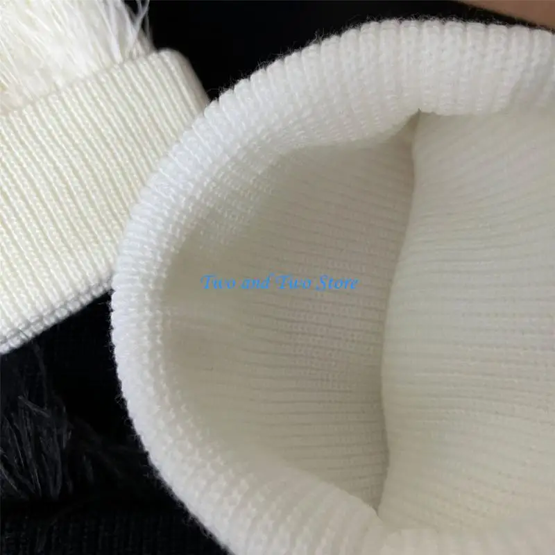 

HX6F Simple Knitted Brimless Hat Coldproof Pullover Hat for for Adult Unisex Outdoor