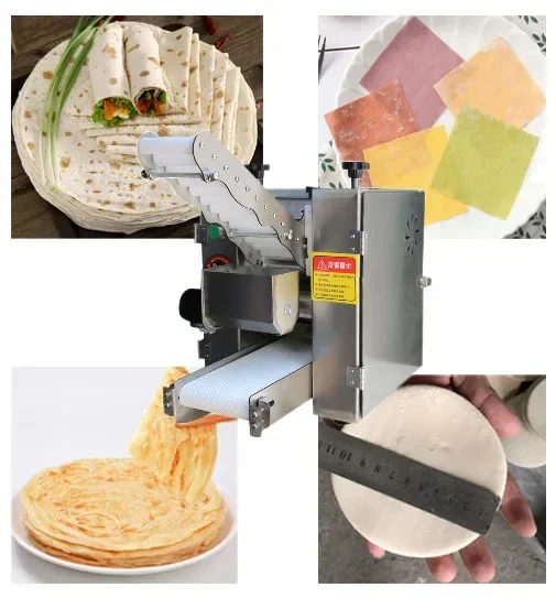 China High Quality Automatic Roti Making hine Pizza Press ski Dough Sheeter Pita Bread Roti Maker Tortilla Wrapper hine