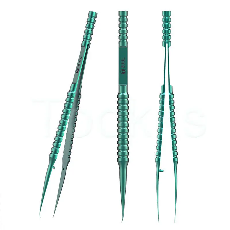 2UUL titanium alloy tweezer curned straight tip tweezer For Mobile phone motherboard repair precise wire jump Hand Tools Sets