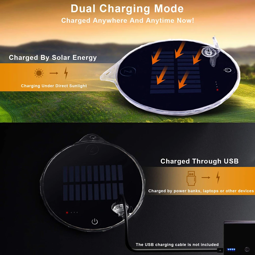 

Portable Camping Lights Tent Lamp Climbing Hiking Campfire Solar Magnet