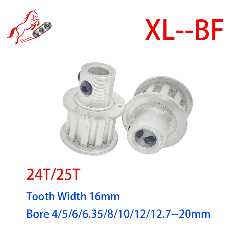

XL BF 24/25 Tooth Timing Pulley Bore 4/5/6/6.35/8/10/12.7/14/15/16/17/18/19/20mm Synchronous Wheel For Teeth Width16mm