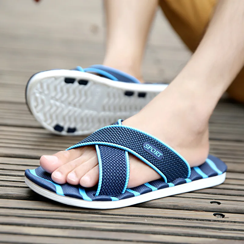 Summer Unisex Slippers Soft Bottom Mute Home Slippers Waterproof Anti-Slip Indoor Bathroom Slippers Outdoor Flat Casual Sandals