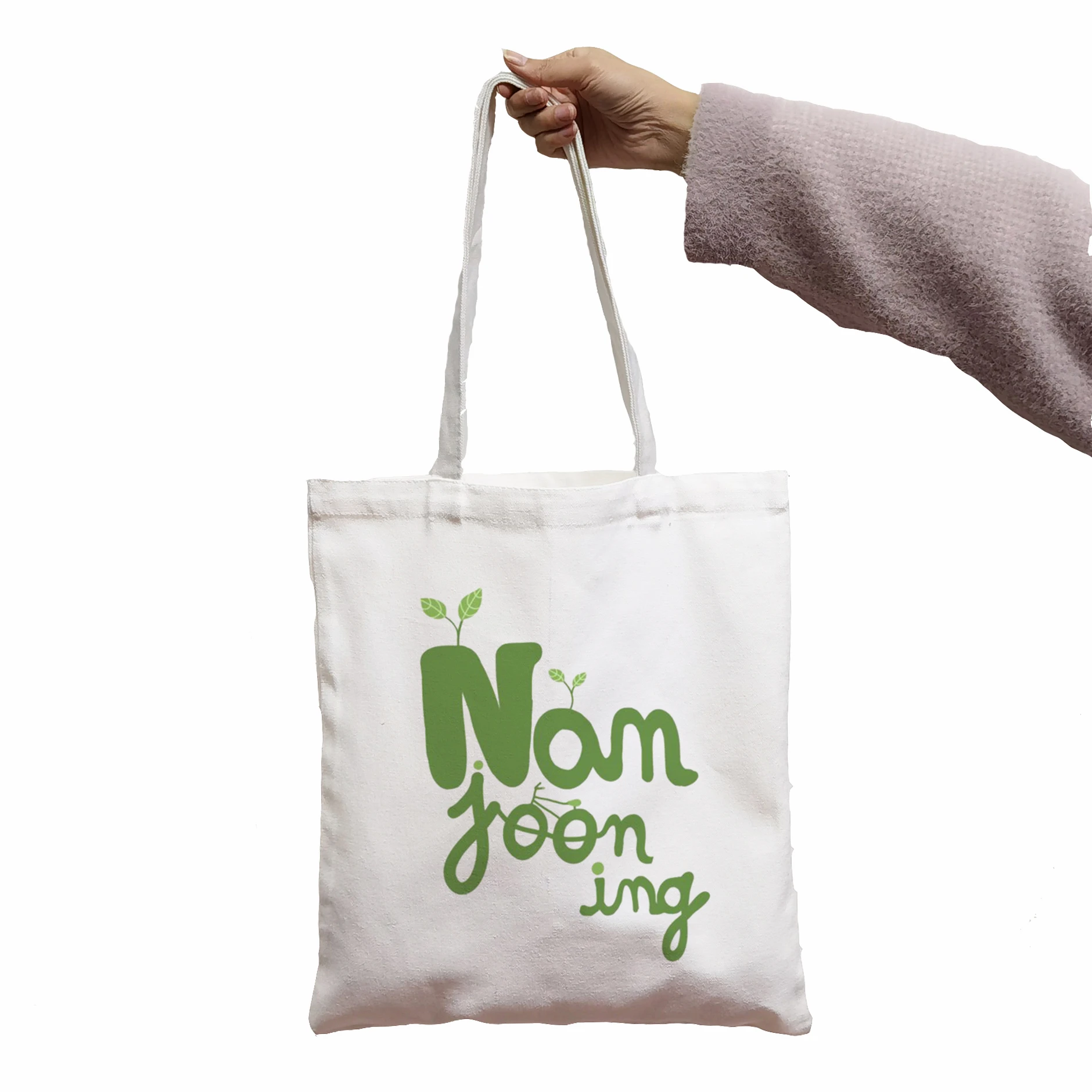 Bag Namjooning Harajuku Kawaii Print Women Shopper Bag Shopper White Women Fashion shopper shoulder bags Tote bag,Drop Ship