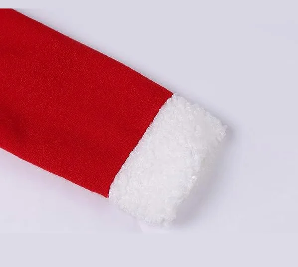 Ensemble de vêtements de Festival du nouvel an, robe avec chapeau pour filles et garçons, costume de Cosplay du père noël, tenue de fête de noël