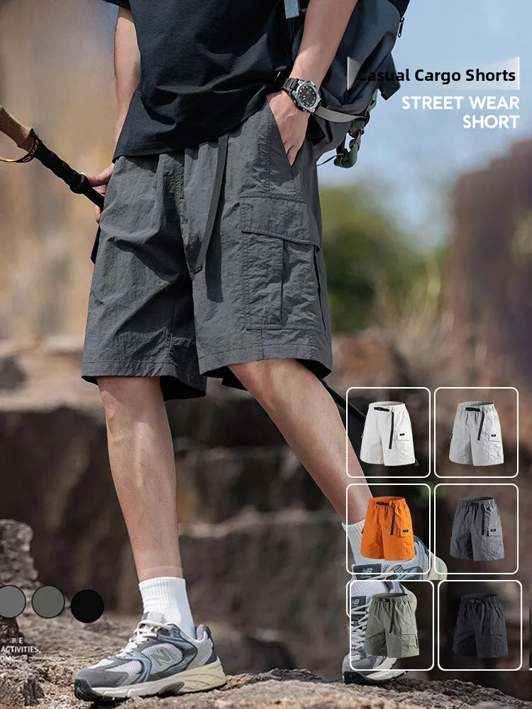 

Мужская рабочая одежда Pierre Cardin orts, лето 2022, свободные повседневные брюки из ледяного шелка Qui Dry, спортивные брюки пять четвертей, прямые эластичные брюки...