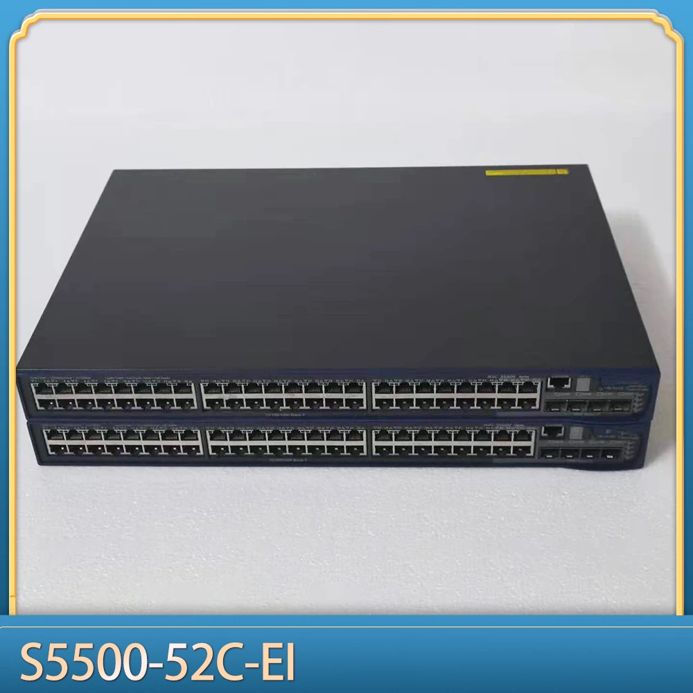 1pcs For H3C 24 Port Gigabit 4 Optoelectronic Multiplexing Scalable 10 Gigabit Switch S5500-52C-EI