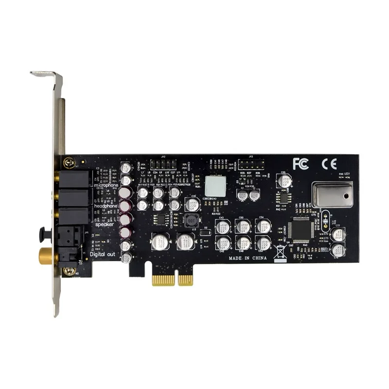 

Звуковая карта E-Sports Live Lossless DTS, оптическое волокно, коаксиальный PCIe x1 CM8828 7,1 канала