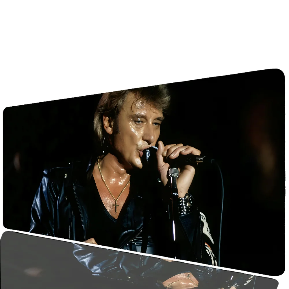 حصيرة ماوس Johnny Hallyday مع وسادة ، ملحقات مكتب للألعاب ، حصيرة حشوة لوحة مفاتيح رئيسية ، XXL ، 1 144