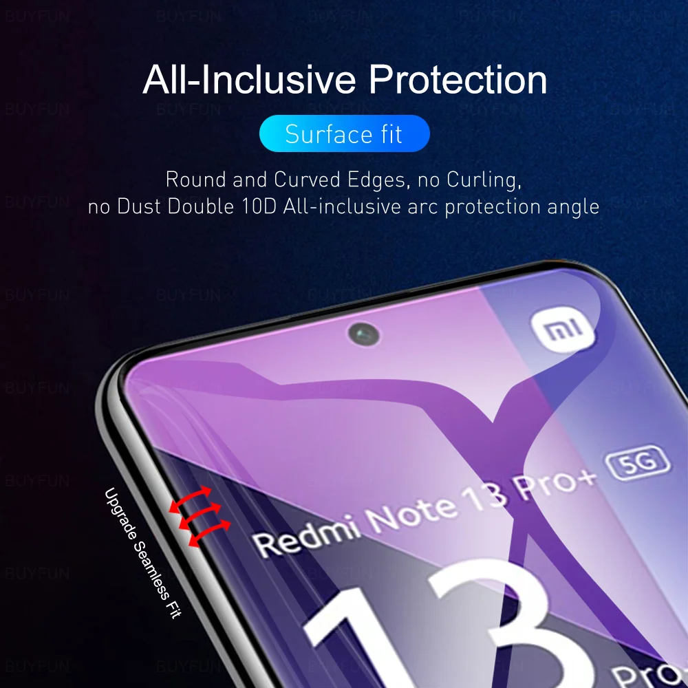 For Xiaomi Redmi Note 13 Pro+ 5G Camera Glass 4in1 Hydrogel Film Redmy Note13 Pro Plus Note13Pro 13Pro 4G Phone Screen Protector