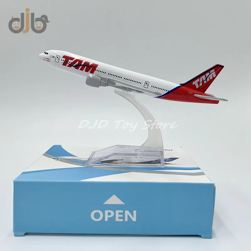 1:400 Diecast Metal Model Plane Toy 16 cm Brazilian TAM Airlines Boeing 777 Replica For Collection