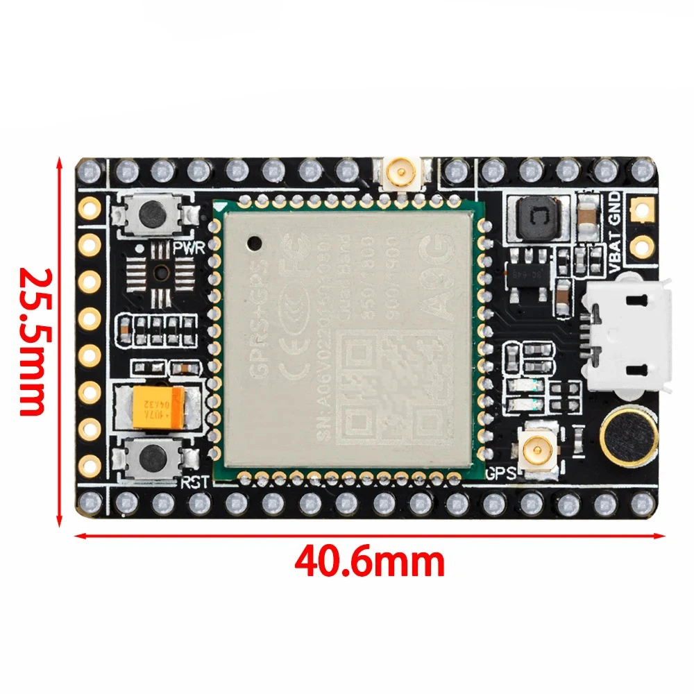 Imagem -02 - Módulo de Posicionamento de Navegação Quad-band Gsm Gprs Gps Bds Gnss Receptor Voz Sms A9g 850 Mhz 900mhz 1800 Mhz 1900mhz Fz3022