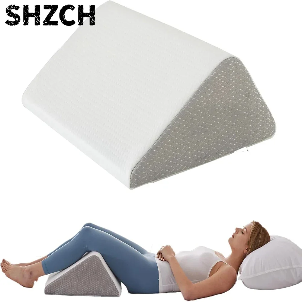 1 Pieces Wedge Pillow for Sleeping Body Positioners Turning Device Bedridden Leg and Knee Support Positioning Wedge Back Pillow