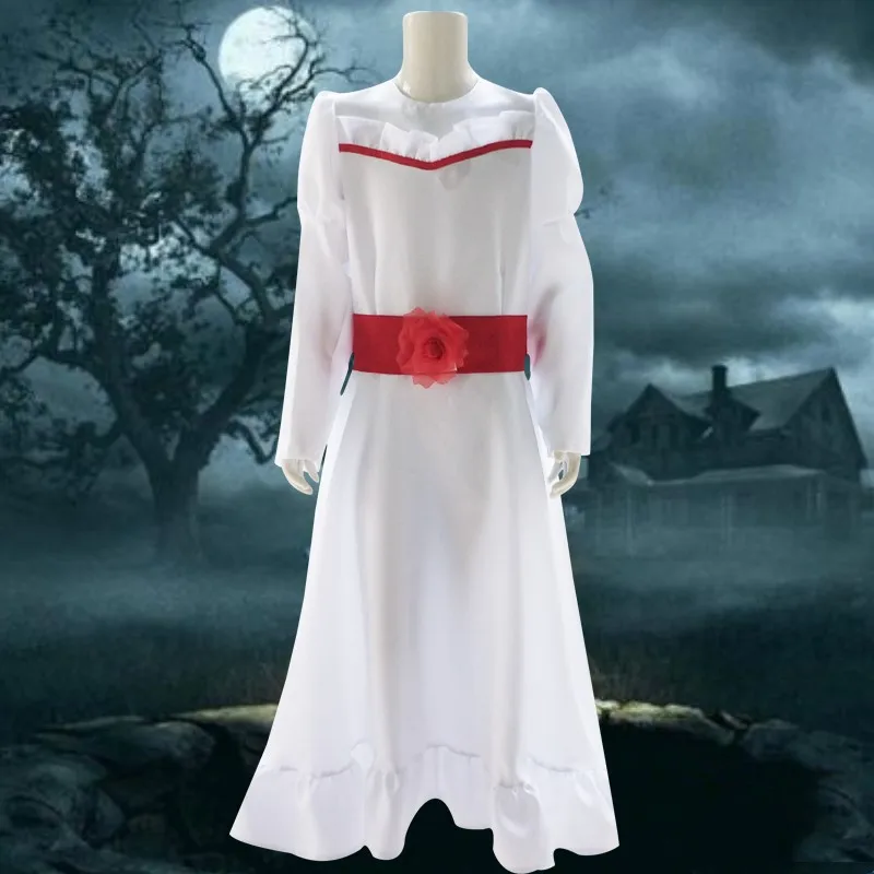 

New 2025 Annabelle loween Horror Doll Bla White Dr Cosplay Costume Women's Traditional Ethnic Stage Wear Chinese Prod...