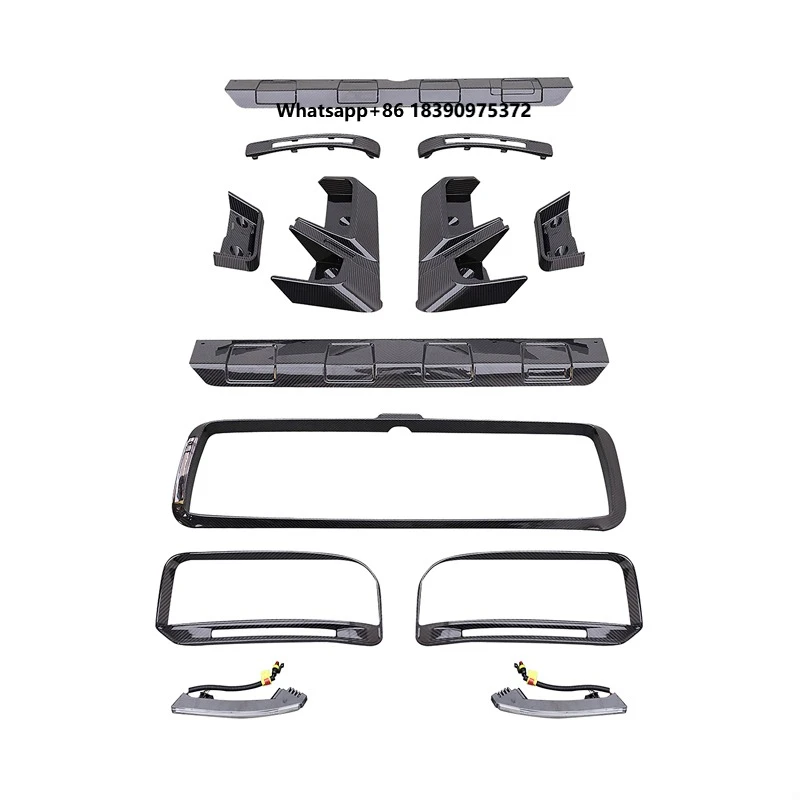 Suitable for  W463 to W464 Convert Body Kit with Dry Carbon Fiber Hood Scoop Roof Light Fender Vents Exterior Body Kit