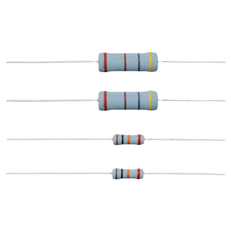 20PCS 2W Carbon film resistor 5% 2.2R 4.7R 10R 22R 47R 100R 220R 470R 10 1K 100K 2.2 4.7 10 22 47 100 220 470 Ohm 1R ~ 1M