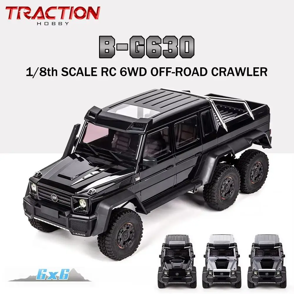 TRACTION HOBBY KM6 BG630 6X6 6WD 1/8 RC Electric Rock Crawler Remote Control Model Car Off-Road Crawler Adult Children's Toys